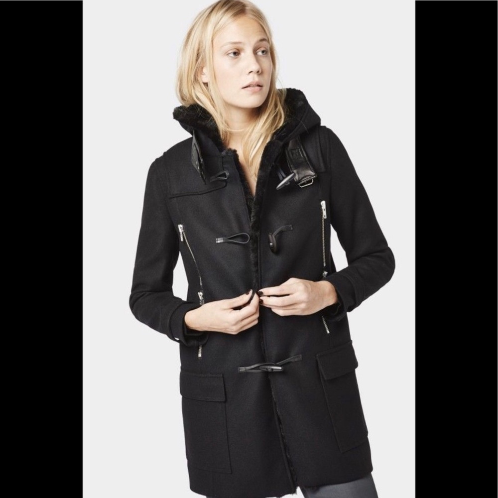 The Kooples Winter Coat with toggles and hood
